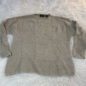 American Eagle vintage 90s/y2k beige sweater men’s size XL